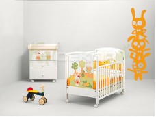 Bolondos nyuszik falmatrica