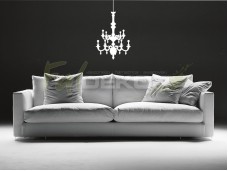 Barokk csillár falmatrica