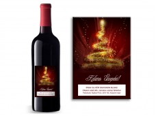 Karácsonyi boros címke /03