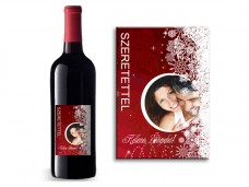 Karácsonyi boros címke /04