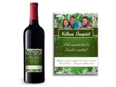 Karácsonyi boros címke /13