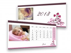 Szivecskés asztali naptár