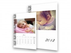 Barokk mintás falinaptár