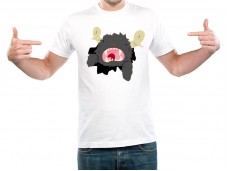 Férfi rövid ujjú póló - fehér