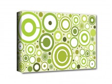 Zöld körök vászonkép